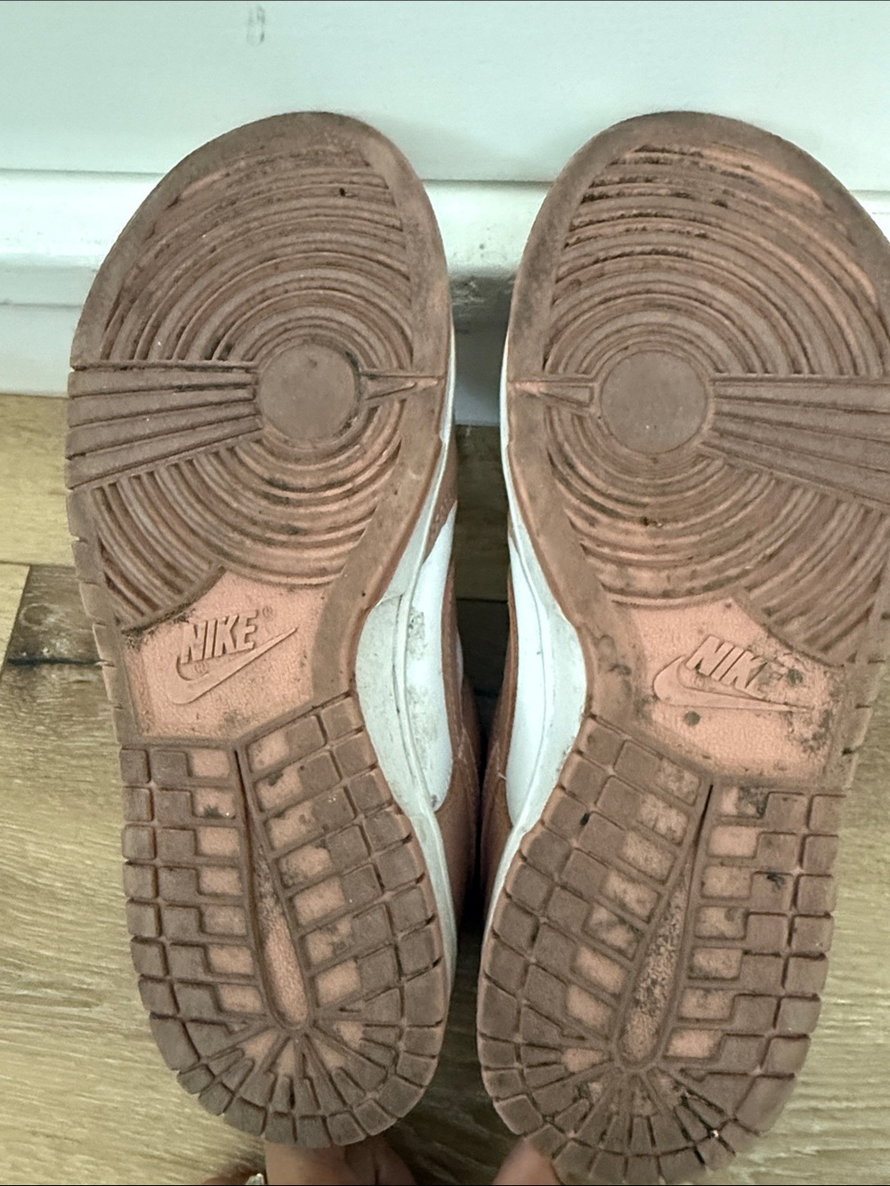 Nike Women’s Rose Pink Panda Dunks - Low-Top Sneakers - Picture 7 of 7